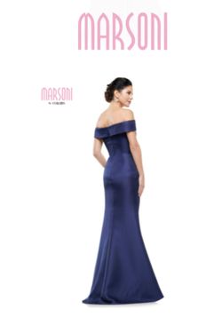Style MV1153 Colors Blue Size 10 $300 Military Prom Straight Dress on Queenly