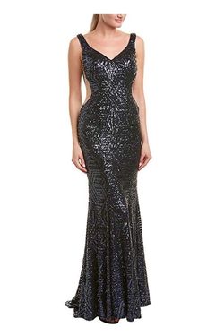 Style 1334 Issue New York Blue Size 8 Black Tie Pageant Navy Straight Dress on Queenly