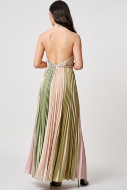Style MN206807 Forever Unique Multicolor Size 6 Light Pink Prom Side slit Dress on Queenly