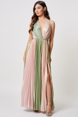 Style MN206807 Forever Unique Multicolor Size 6 Euphoria Sorority Formal Side slit Dress on Queenly