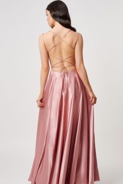 Style MN205201 Forever Unique Pink Size 6 $300 Sorority Formal A-line Dress on Queenly