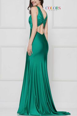 Style 2138 Colors Navy Blue Size 0 Side slit Dress on Queenly