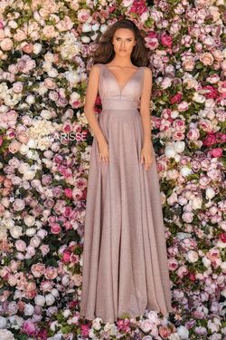 Style 8050 Clarisse Pink Size 2 Prom Rose Gold Sheer A-line Dress on Queenly