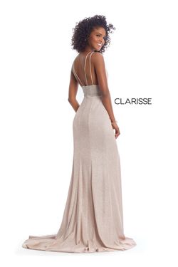 Style 8009 Clarisse Light Pink Size 2 Jewelled $300 Side slit Dress on Queenly