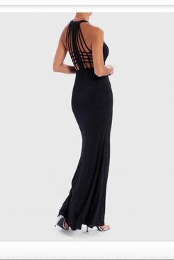 Style WF1168 Forever Unique Black Size 8 Floor Length Prom Straight Dress on Queenly