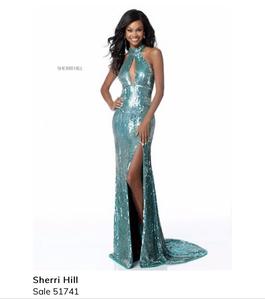 Sherri Hill Black Size 00 High Neck Jewelled Euphoria $300 Side slit Dress on Queenly