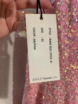 Ashley Lauren Pink Size 22 Euphoria Midi Homecoming $300 Cocktail Dress on Queenly