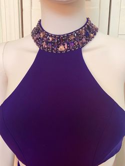 Faviana Purple Size 00 50 Off Jersey $300 Prom Straight Dress on Queenly