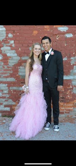 Sherri Hill Pink Size 4 Tulle $300 Ball gown on Queenly