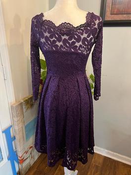 Purple Size 4 A-line Dress on Queenly