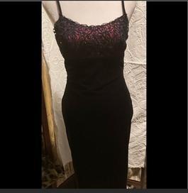 Vintage Jessica McClintock Black Tie Size 4 Straight Dress on Queenly