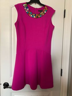 Madison Leigh Pink Size 14 Black Tie $300 Plus Size A-line Dress on Queenly