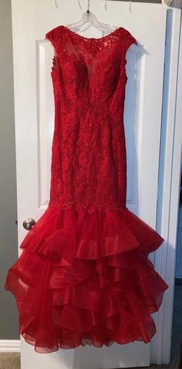 Sherri Hill Red Size 12 Floor Length Mermaid Dress on Queenly