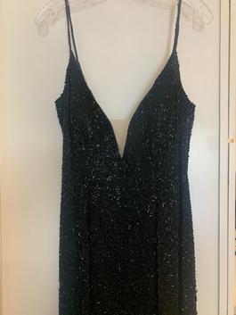 Sherri Hill Black Size 10 Sequin 50 Off Straight Dress on Queenly