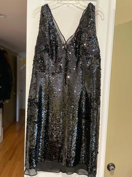 Aiden Black Size 12 Midi $300 Cocktail Dress on Queenly