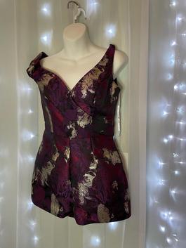 Rachel Allan Purple Size 8 Fun Fashion 50 Off Jumpsuit Dress on Queenly