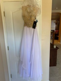 Alyce Paris White Size 0 Prom $300 Pageant A-line Dress on Queenly