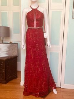 Clarisse Red Size 6 Floor Length Prom Tall Height A-line Dress on Queenly