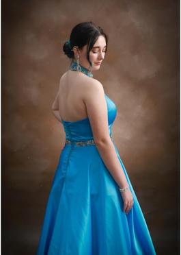 Sherri Hill Blue Size 6 $300 Ball gown on Queenly