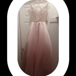 Style 71861 Sparkle Prom by Da Vinci Pink Size 6 Floor Length 50 Off Military A-line Dress on Queenly