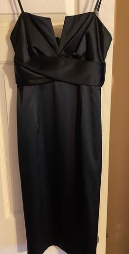 Black White Company Black Size 00 Silk Midi $300 Cocktail Dress on Queenly