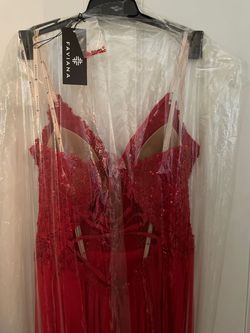 Faviana Red Size 0 Corset 50 Off Prom Straight Dress on Queenly