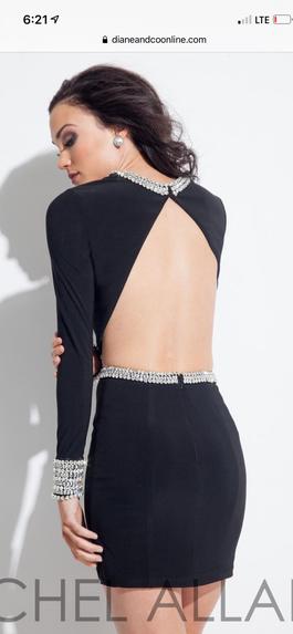 Rachel Allan Black Size 8 Homecoming Two Piece $300 Cocktail Dress on Queenly