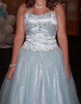 Fifteen Blue Size 6 $300 Pageant Ball gown on Queenly