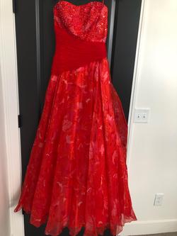 Jovani Red Size 6 Prom Ball gown on Queenly