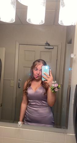 Purple Size 10 Side slit Dress on Queenly