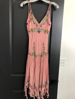 Sue Wong Pink Size 2 Midi $300 Cocktail Dress on Queenly
