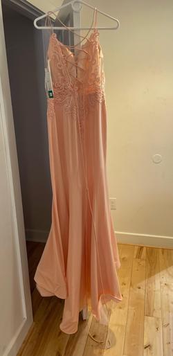 Dave and Johnny Light Pink Size 4 Floor Length Mermaid Dress on Queenly