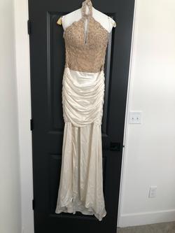 Jovani White Size 4 Floor Length Prom Train Dress on Queenly