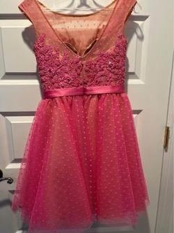 Sherri Hill Pink Size 0 Sheri Hill Sunday Midi Cocktail Dress on Queenly