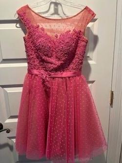 Sherri Hill Pink Size 0 Sheri Hill Sunday Midi Cocktail Dress on Queenly