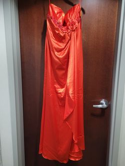 Style 3122 Mystique Prom Red Size 10 Tall Height $300 A-line Dress on Queenly