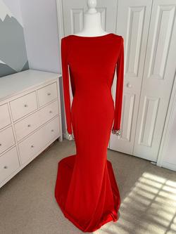 Tarik Ediz Red Size 6 $300 Pageant Straight Dress on Queenly