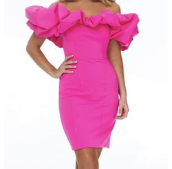 Ashley Lauren Pink Size 6 Midi $300 Cocktail Dress on Queenly