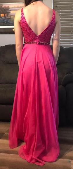 Sherri Hill Pink Size 4 Black Tie Floor Length Straight Dress on Queenly
