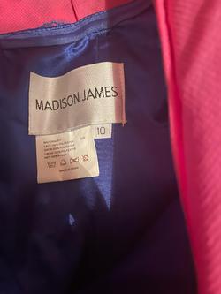 Madison James Blue Size 10 Floor Length 50 Off $300 Ball gown on Queenly