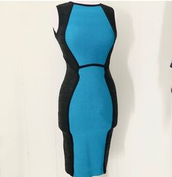 Mac Duggal Blue Size 4 Interview 50 Off Cocktail Dress on Queenly