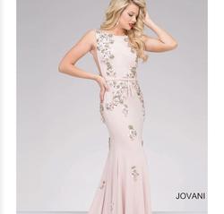 Jovani Pink Size 6 Straight Dress on Queenly