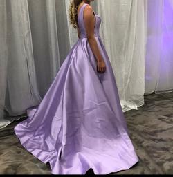 Sherri Hill Purple Size 8 Sheer Pockets Prom Train Dress on Queenly