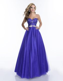 Style 16039 Envious Couture Purple Size 12 Black Tie Floor Length A-line Dress on Queenly