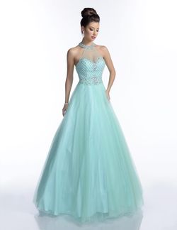 Style 16055 Envious Couture Light Green Size 12 Ball gown on Queenly