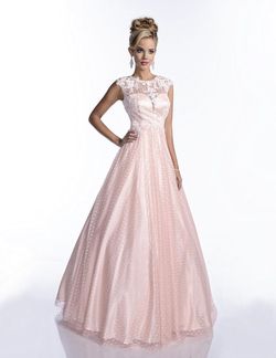 Style 16208 Envious Couture Light Pink Size 4 Floor Length Prom Pageant Ball gown on Queenly