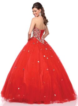 Style 2156 Envious Couture Red Size 0 Tall Height Pageant Floor Length A-line Ball gown on Queenly