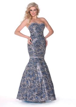 Style 3493 Envious Couture Silver Size 6 Tall Height Mermaid Dress on Queenly