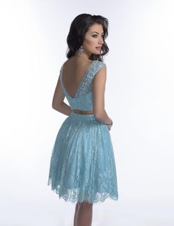 Style 16015 Envious Couture Blue Size 14 Plus Size Turquoise Cocktail Dress on Queenly