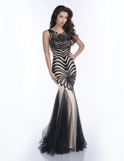 Style 16165 Envious Couture Black Tie Size 4 Prom Mermaid Dress on Queenly